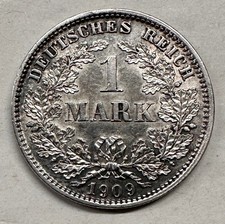 1 MARK 1909 E SELTEN !!! GUTE