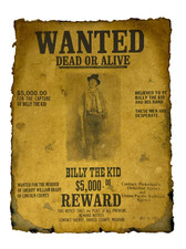 Billy The Kid Wanted Poster