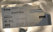 DEPECHE MODE TICKET 'Exciter Tour' Kolnarena, Germany September 2001 UK Seller
