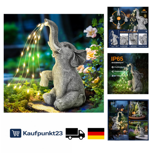 Solarbetriebene elefant statue - elefant,