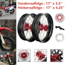 17" Supermoto Felgen Radsatz Scheiben für Honda CRF250R CRF450R 15-18 CRF 450RX