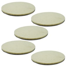 5x Ø 125 Klett Polierfilz