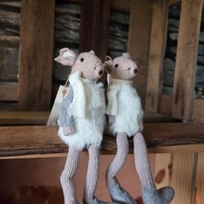 Set 2 x Maus Mäuse Figuren