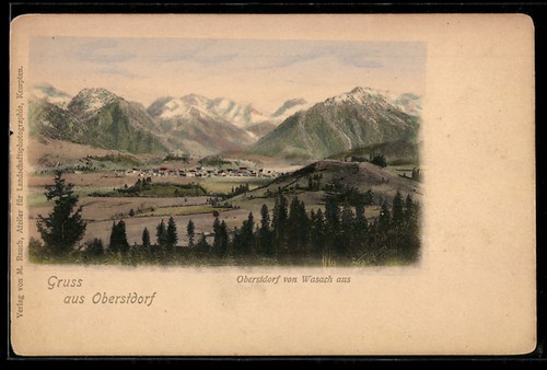 Ansichtskarte oberstdorf - ansichtskarte,