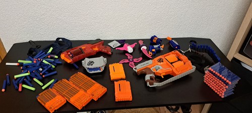 Verschiedene teile von nerf - verschiedene,