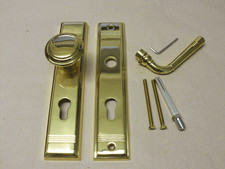 SCHUTZBESCHLAG 92 PZ Sicherheitsbeschlag Messing NEU Art DECO HAUSTÜR