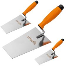 STRÜBER Maurerkelle Trapezkelle Stukkateurspachtel Edelstahl Softgriff 130-180mm