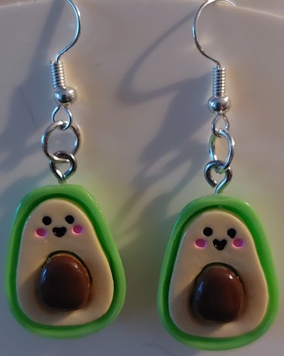 Lustige avocado ohrringe - lustige, avocado-ohrringe