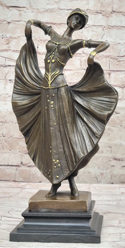 Art deco chiparus bronzefigur - deco,