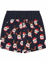 Neu Bequeme Boxershorts mit weihnachtlichem Motiv Gr. 7 (XL) Dunkelblau