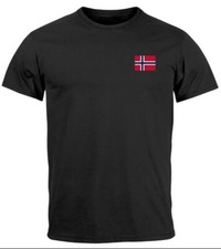 Herren T-Shirt mit Norwegen