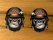 2x Soldat Gorilla Aufkleber