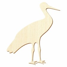 Holz Storch - Deko Basteln 5-50cm