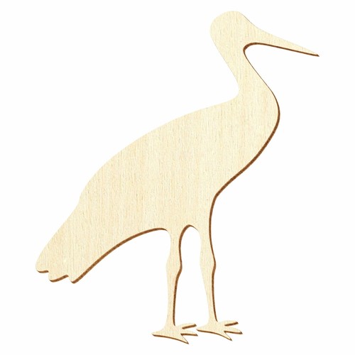 Holz storch deko - holz, basteln
