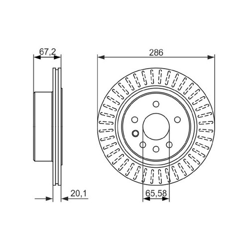 Bremsscheibe hinten für - 2x,