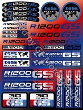 Laminiertes Abenteuer Blau BMW Motorrad R1200GS Aufkleber Blatt R1200 GS