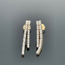 OHRSTECKER 585/-GELBGOLD MIT BRILLANTEN ( CA.0,50 ct ) SCHMUCKJAGD