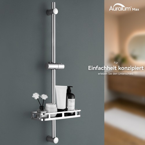 Edelstahl duschstange mit - edelstahl,