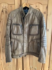 Herren Lederjacke gebraucht braun Belstaff  Größe 56 Motoradjacke