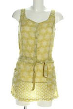 WHITE STUFF Sommerkleid Damen Kleid Gr. DE 36 blassgelb-weiß Casual-Look