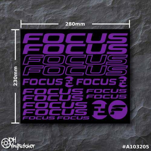 Focus stickersatz lila - focus,