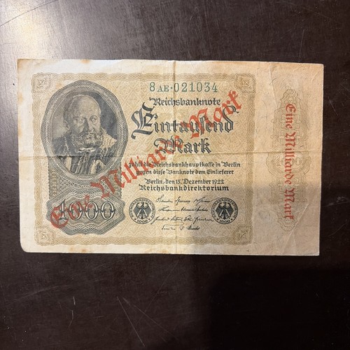 Reichsbanknote 1000 mark mit - mark,