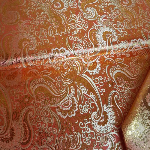 Brokat stoff meterware paisley - brokat,