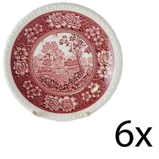 6er Set Untertasse für Kaffee Villeroy & Boch Rusticana Rot