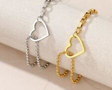 Edelstahl Armband Herz