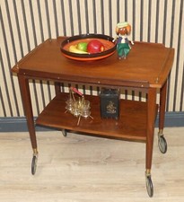 Ilse Möbel Teak Barwagen Beistelltisch Modell 3382 Servierwagen Dinett 60er