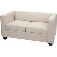 Lounge Möbel / 2er Sitzsofe beige - zerlegbar