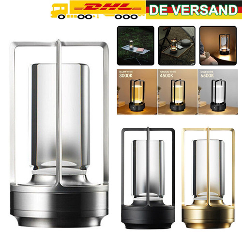 Akku led tischlampe kristall - akku,