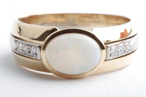 Opal brillant diamant - diamant, ring