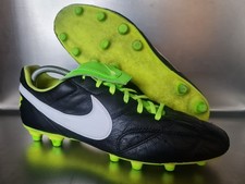 Nike The Premier FG Gr. 44,5 * UK 9,5 schwarz Leder Nockensohle Fußballschuhe