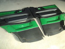 Leder türverkleidung grün - leder,