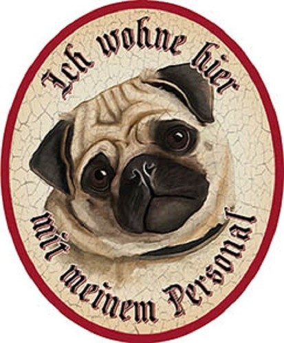 Hund mops ich wohne hier - wohne, hier...