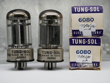 MATCHED PAIR 6080 6AS7 ECC230