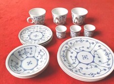 Kahla Blau Saks Frühstücksset Kaffeeservice 3 Pers 15 tlg. Unbenutzt Wie Neu Top