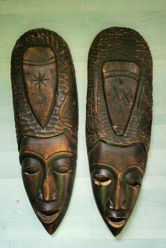 Große afrikanische masken - afrikanische,