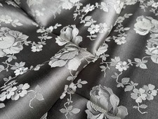 Alter traumhafter Matratzenstoff schwarz Rosen Motiv 1,80/1,10  Meter