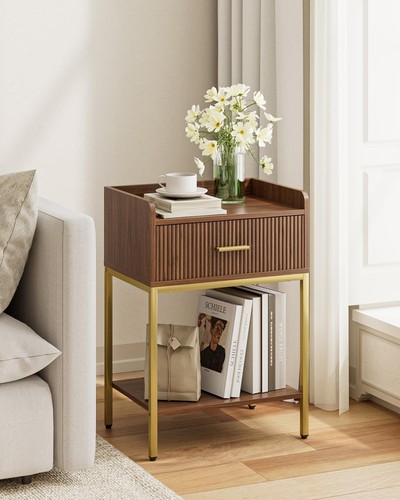 Nachttisch tier walnuss - 3-tier,
