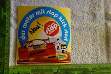 Alter Aufkleber Modellbau Spielzeug Rennbahn Motor DARDA-RENNER (D)