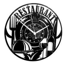 Vinyl Wanduhr - Kochen