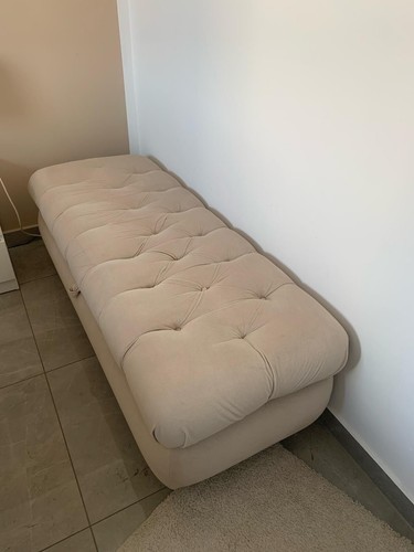 Sitzhocker mit stauraum beige - stauraum,
