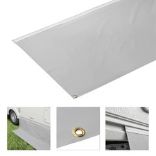 1x Wamovo Windblende Unterbodenschutz Unterboden Bereifungsschutz PVC 50cm Höhe