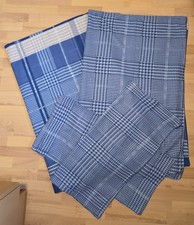 4-teilige blaue gebrauchte dicke flauschige Teddy-Bettwäsche zum Wenden