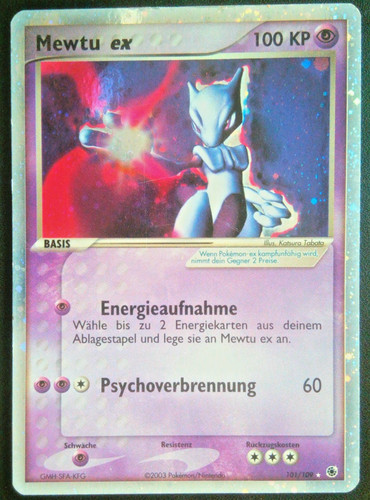 Mewtu pokemon karte - ex,