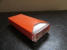 DDR Taschenlampe-Kleinlampe-Camping-Lampe-Orange-Artas-Narva Unbenutzt!...1