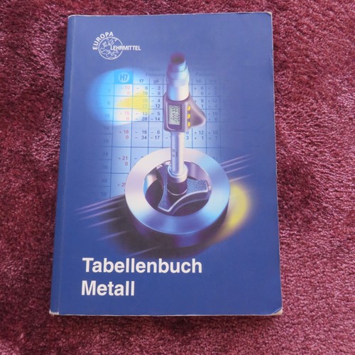 Tabellenbuch metall mit - tabellenbuch,