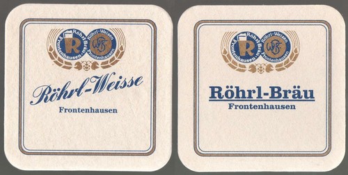 Bierdeckel röhrl bräu - bierdeckel, röhrl-bräu